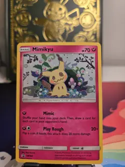 Mimikyu Promo SM163 Team Up Blister Pokemon Card Sun & Moon Holo - Image 1