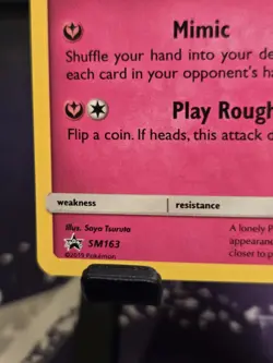 Mimikyu Promo SM163 Team Up Blister Pokemon Card Sun & Moon Holo - Image 4