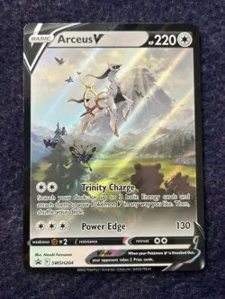 Arceus v SWSH204 Sword & Shield Promo Holo Pokemon TCG Card 2022 - Image 1