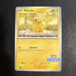 Pikachu - 214 (Illustration Contest 2024) 214 Sv: Scarlet & Violet Promo Card - Image 1