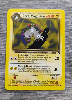 Dark Magneton 28/82 Team Rocket Non-Holo Pokemon Card LP - Image 1