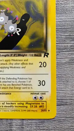 Dark Magneton 28/82 Team Rocket Non-Holo Pokemon Card LP - Image 5