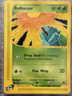 Pokemon Bulbasaur Expedition Base Set Non-Holo Card 095/165 - Image 1
