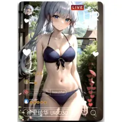 Goddess Story Beautiful Figure Anime Waifu Card Kamisato Ayaka Genshin UR-030 - Image 1
