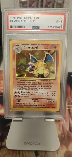 Charizard 1999 Base Set Holo Rare Pokemon Card PSA 9 Mint 4/102 - Image 3