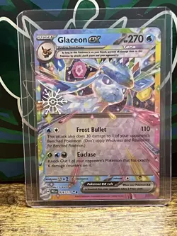 Glaceon ex 026/131 Pokemon TCG Holiday Calendar 2025 Festive Stamp Promo Card - Image 1