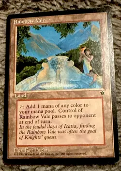 MTG Magic the Gathering Fallen Empires Rainbow Vale Unplayed/ NM++ - Image 1
