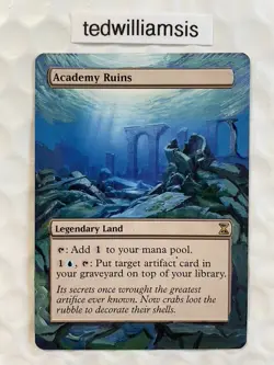 Academy Ruins MtG Time Spiral Altered Art Extended & Borderless - Image 1