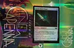MTG SNC: Quick-Draw Dagger (Artifact) Streets of New Capenna Regular 243 Foil - Image 1