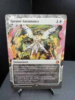 MTG Wilds of Eldraine Enchanting Tales Greater Auramancy Regular Showcase NM - Image 1