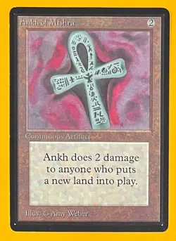 MTG ANKH OF MISHRA Beta (OldManMTG 012-191) - Image 1