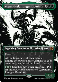 1 x FOIL Zopandrel, Hunger Dominus (Showcase) Phyrexia: All Will Be One MTG - Image 1