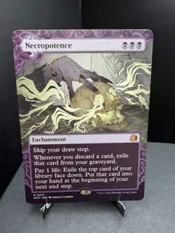 MTG Wilds of Eldraine Enchanting Tales Necropotence 31 Regular Mythic NM - Image 1