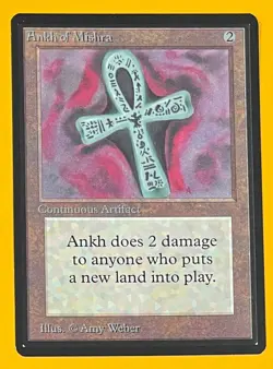 MTG ANKH OF MISHRA Beta (OldManMTG 012-189) - Image 1