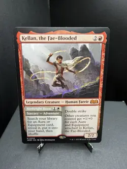 MTG Wilds of Eldraine Kellan the Fae Blooded 230 Regular Mythic NM - Image 1