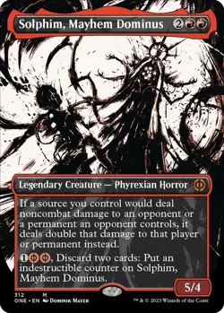 1 x Solphim, Mayhem Dominus Showcase Phyrexia: All Will Be One x1 NM MTG - Image 1