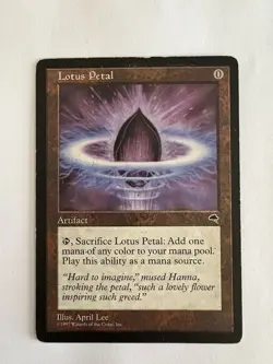 Lotus Petal Tempest Mtg Rare Magic The Gathering HP - Image 1