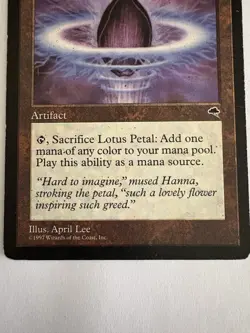 Lotus Petal Tempest Mtg Rare Magic The Gathering HP - Image 3