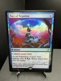MTG Time Spiral Remastered Pact of Negation 077 Foil Rare NM - Image 1