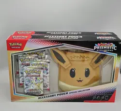 Lot Of 2 Pokemon SV Prismatic Evolutions Accessory Pouch Collection SEALED NEW - Image 1