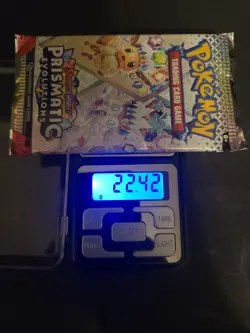 Pokemon TCG Prismatic Evolutions Booster Pack New *SEALED* Heavy 22.42 Grams - Image 1