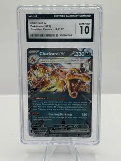 2023 Pokemon Obsidian Flames 125/197 Charizard ex CGC 10 - Image 1