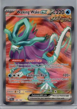 Walking Wake EX 189/162 Ultra Rare Full Art Pokemon TCG SV: Temporal Forces - Image 1