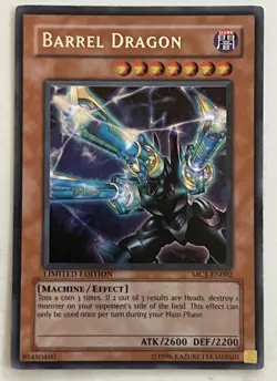 Yugioh! TCG Barrel Dragon mc1-EN002 Limited Edition Card - Lightly Played - Image 1