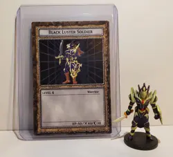 Yugioh Dungeon Dice Monsters DDM Black Luster Soldier B4-02 English Card Figure - Image 1