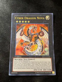 Yugioh Cyber Dragon Nova SDCR-EN038 Ultra Rare 1st Ed LP - Image 1