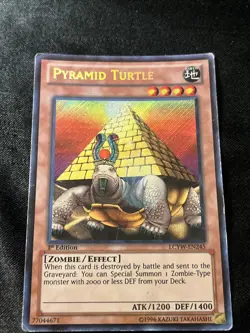 Yugioh Pyramid Turtle LCYW-EN245 Secret Rare 1st Ed LP - Image 1