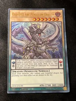 Yugioh! Odd-Eyes Arc Pendulum Dragon LEDD-ENC00 Ultra Rare 1st Ed - Image 1