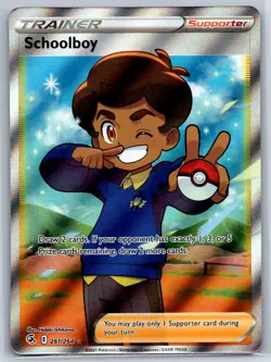 Schoolboy - Full Art - Fusion Strike 261/264 Ultra Rare Pokemon Card NM - Image 1