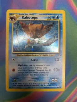 Pokemon TCG Kabutops Neo Discovery 6 Holo Unlimited Rare Card - Image 1