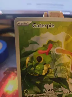 Pokemon TCG Caterpie 172/165 Scarlet & Violet 151 Holo Illustration Rare Card NM - Image 2