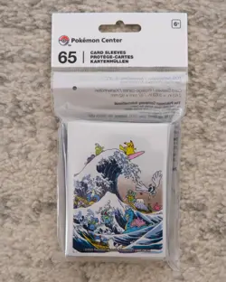 2023 Pokemon Center Great Wave Pikachu & Friends Card Sleeves TCG (65 Sleeves) - Image 1