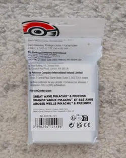 2023 Pokemon Center Great Wave Pikachu & Friends Card Sleeves TCG (65 Sleeves) - Image 2