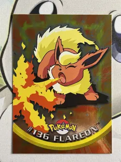 Pokemon Card - Flareon #136 - Topps Chrome - Near Mint - Image 1
