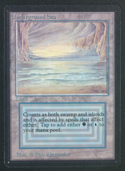 Underground Sea Beta MTG Card Magic: the Gathering 1993 Dual Land - Image 1