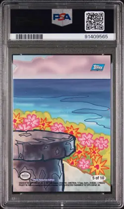 PSA 8 NM/MINT TOPPS POKEMON THE MOVIE 2000 STICKER CARDS 5 MOLTRES - Image 2