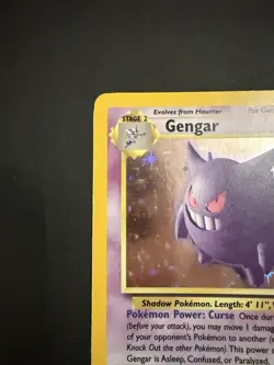 Pokemon TCG Gengar Fossil Holo Card 5/62 Unlimited Rare, LP Vintage - Image 4