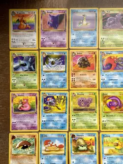 Near Complete Fossil Set Rares Commons Uncommons Non Holo Vintage Pokemon Cards - Image 2