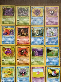 Near Complete Fossil Set Rares Commons Uncommons Non Holo Vintage Pokemon Cards - Image 3