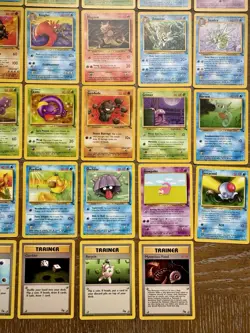Near Complete Fossil Set Rares Commons Uncommons Non Holo Vintage Pokemon Cards - Image 5