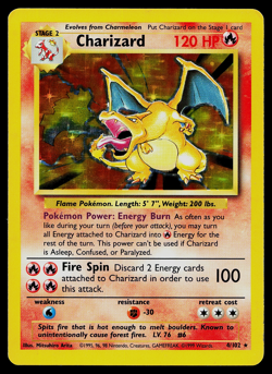100% Complete Base Set 102/102 Vintage Master Pokemon Cards Holo Charizard LP-HP - Image 5