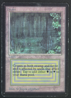 Bayou Beta MTG Card Magic: the Gathering 1993 Dual Land - Image 1