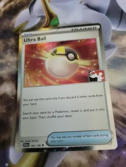 Ultra Ball Cosmic Holo Pokemon Prize Pack Series 3 Promo Pokemon Card NM/LP SVP - Image 1