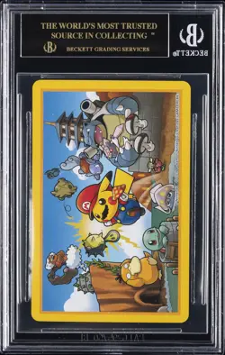 2016 POKEMON CENTER MARIO PIKACHU PLAYING CARDS KING OF CLUBS BGS 10 PRISTINE - Image 2