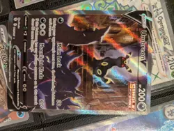 Umbreon V 189/203 Evolving Skies Ultra Rare Full Alt Art Holo Pokemon Card NM - Image 2