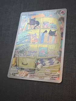 Pokemon TCG Litten Temporal Forces Illustration Card 167/162 Near Mint Condition - Image 2